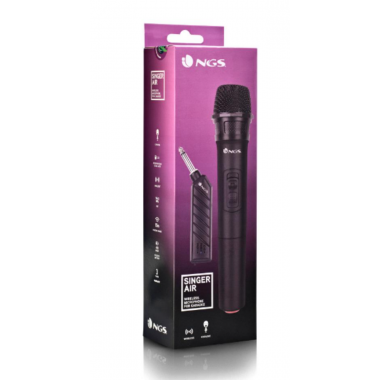 Micr&oacute;fono Inal&aacute;mbrico Vocal Din&aacute;mico NGS para Karaoke