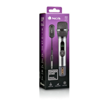 Micrófono Inalámbrico NGS Singerstar, Vocal Dinámico con Adaptador Jack 6.3MM