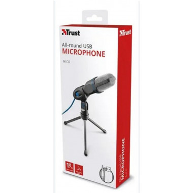 Micr&oacute;fono de Sobremesa Trust GXT 210 Scylla USB Negro (23790)