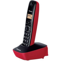 Teléfono Inalámbrico PANASONIC KX-TG1611SP Negro con Rojo