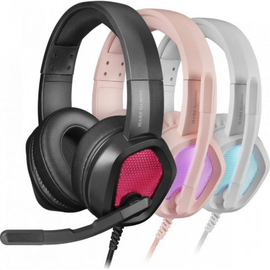 Auriculares con Micr&oacute;fono Mars Gaming MH320 RGB 3.5mm USB-A Multiplataforma Negro