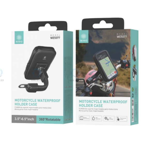 Funda de Soporte Impermeable para Motocicleta IKREA Negro (WE5077)