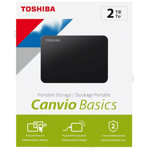 Disco Duro Externo Toshiba Canvio Basics 1TB USB 3.2 (2.5")