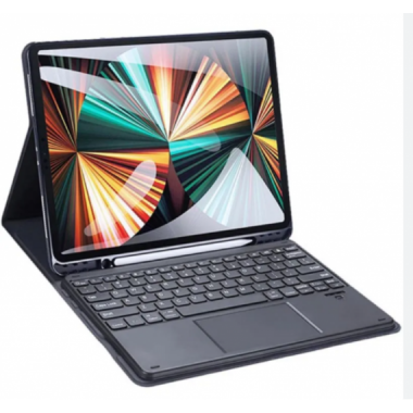 Funda con Teclado Bluetooth Touchpad y Soporte L&aacute;piz para iPad 9.7" (2017/2018/Air/Air 2/Pro 9.7")