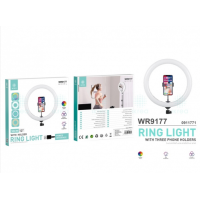 Aro de Luz Led IKREA Rgb Multicolores con Soporte de Móvil USB 30CM (WR9177)