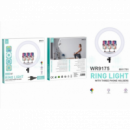 Aro de Luz Led IKREA Rgb Multicolores con 3 Soportes de Móvil Interfaz Plug Eu 45CM 18" WR9175