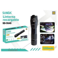 Linterna SANDA SD5640 Recargable 1200MAH