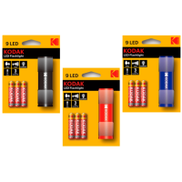 Linterna KODAK 9 Led IP62 (25M, 12H)