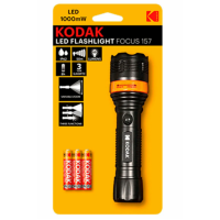 KODAK Linterna Led 60 Lúmenes Focus 157 (incluye 3 Pilas Aaa)
