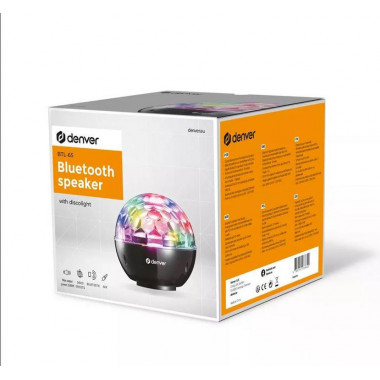 Altavoz Bluetooth Denver BTL-65 con Luces de Disco