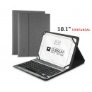 Funda Universal Subblim Bluetooth con Teclado para Tablet 10.1" Gris (BT0002)