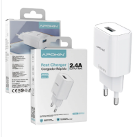 Cargador Rápido Apokin USB-A 18W Quick Charge 3.0 (PC-81324)