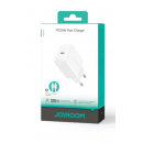 Cargador JOYROOM PD20W con Cable Type-c a Type-c de 1M (JR-TCF20EU) Blanco