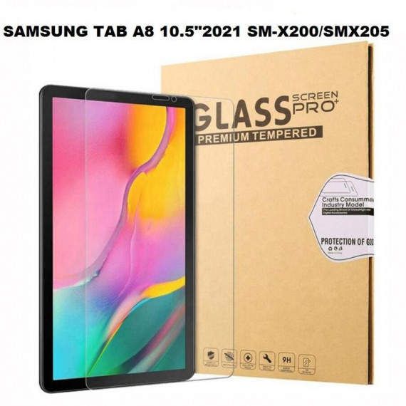 Protector de Pantalla de Cristal Templado para Samsung Galaxy Tab A8 10.5" (2021) SM-X200/SM-X205