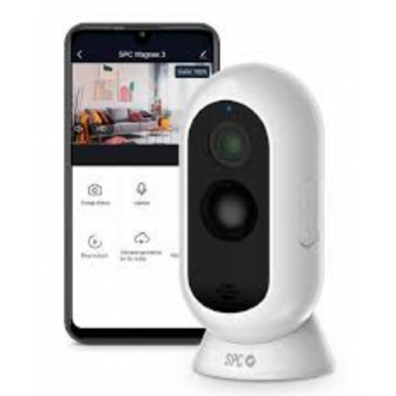 Cámara Ip SPC Magnes 3 Recargable Exterior Blanca (6309B)