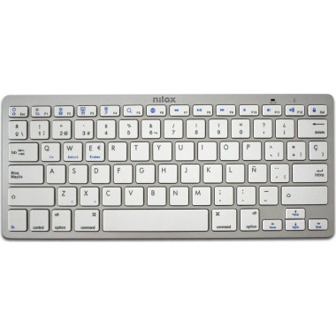 Teclado Nilox Universal Bluetooth NXKB01S Blanco
