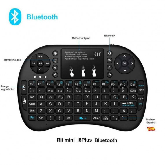 Mini Teclado Bluetooth Universal con Touchpad