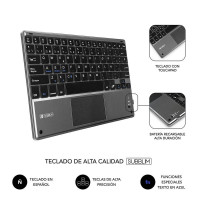 Teclado BLUETOOTH Universal SUBBLIM con Touchpad SMBT51
