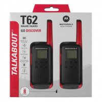 Walkie Talkie MOTOROLA T62 8KM Rojo Pack de 2