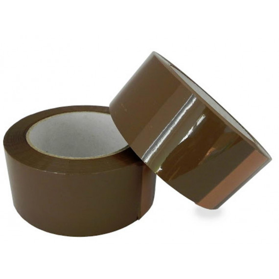 Cinta Adhesiva Solvente para Embalaje Color Marrón