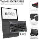 Funda con Teclado Bluetooth Universal Subblim Kaytab Pro BT (SUBKT3-BTS055) Negro