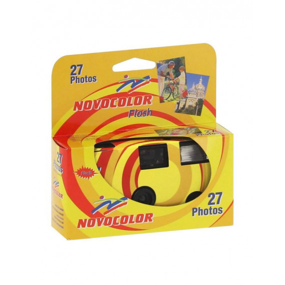Cámara de un Solo Uso NOVOCOLOR con Flash 27 Fotos
