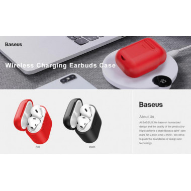 Funda de Silicona Baseus Wireless para Apple AirPods 1/2 (WIAPPOD-01)