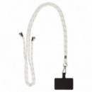 Colgante Cordón Universal para Móvil Ksix BXUNIVACARD02 Blanco