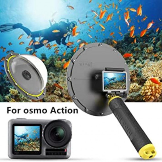 Dome Compatible para Action Cam Dji Osmo Action (telesin)  TELESIN