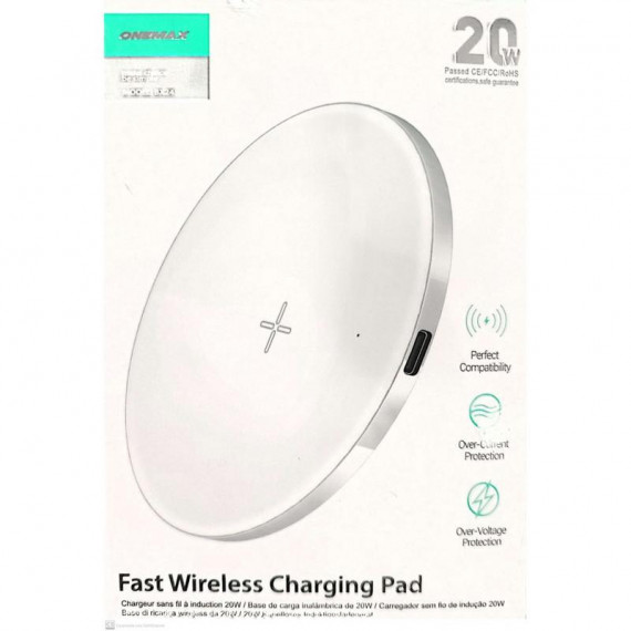 Base de Carga Inalámbrica ONEMAX BX24 20W Blanco