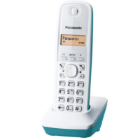 Teléfono Inalámbrico PANASONIC KXTG1611 Blanco con Turquesa
