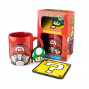 Set de Taza, Posavasos y Llavero Super Mario  PYRAMID