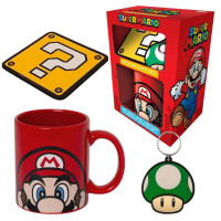 Set de Taza, Posavasos y Llavero Super Mario  PYRAMID