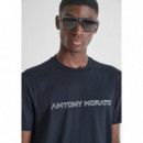 Camiseta Manga Corta FA100240 Blue Marin  ANTONY MORATO