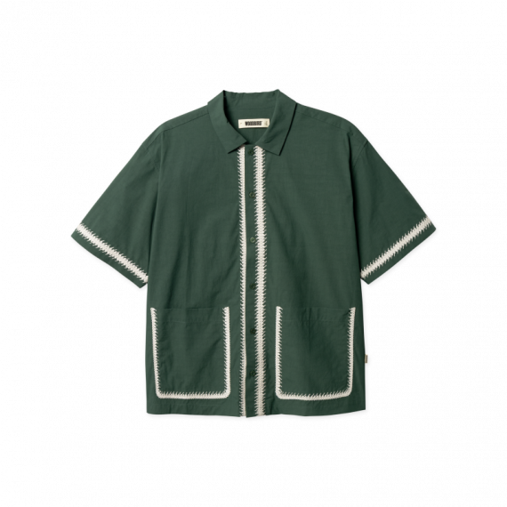 Camisas Camisa WOODBIRD Wbwang Line Pine Green