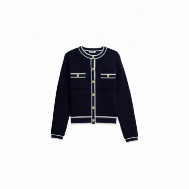 Jers&eacute;is y Sudaderas Cardigan SALSA JEANS Chanel Dark Blue