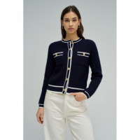 Jerséis y Sudaderas Cardigan SALSA JEANS Chanel Dark Blue