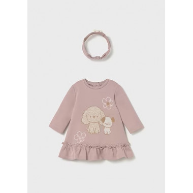 Vestido Beb&eacute; 2809 Color Rosa  MAYORAL