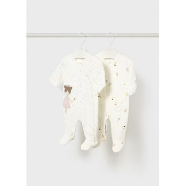 Set 2 Peleles Interlock 2703 Crudo  MAYORAL