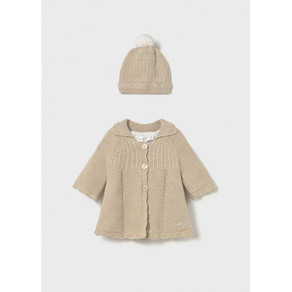 Abrigo y Gorro Tricot 02412-021  MAYORAL