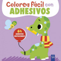 Colorea Facil con Adhesivos Dinosaurio   2025