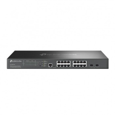 TP-LINK SWITCH OMADA SG3218XP-M2 16 PUERTOS Switch administrado Omada de 16 puertos 2.5G y 2 puertos 10GE SFP+ L2+ con PoE+ de