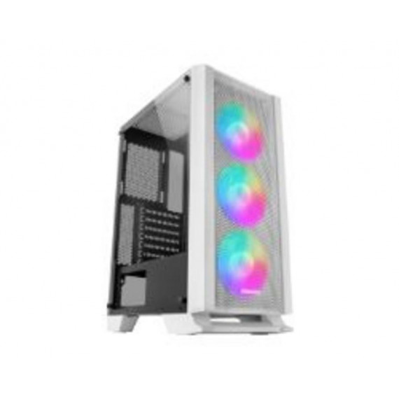 Caja Mars Gaming FRGB Ventana Cristal Templado Frontal Metal-Mesh ATX mATX Mini-ITX Blanca (MCCW)