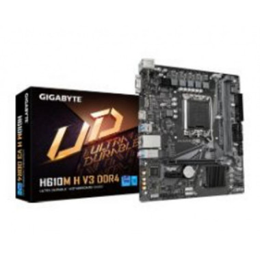 Placa Base GIGABYTE H610M H V3 DDR4 Socket 1700 2DDR4 M.2 PCIe VGA HDMI DVI mATX