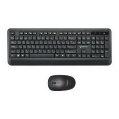 Kit Teclado + Rat&oacute;n Unyka Combo UK39 Wireless Negro (UK50547)