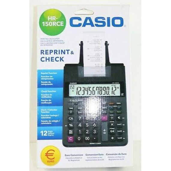 Calculadora CASIO Hr 150RCE 12 Dígitos con Papel