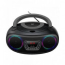 Reproductor Boombox DENVER TCL-212BT con Bluetooth, Cd, Radio Fm y USB (negro)