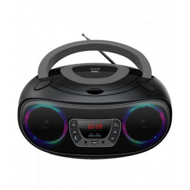 Reproductor Boombox DENVER TCL-212BT con Bluetooth, Cd, Radio Fm y USB (negro)