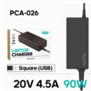 Cargador Portátil Accetel para Lenovo 20V 4.5A Square (USB) 90W PCA-026