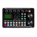 Tarjeta de Sonido y Mezclador F998 para Podcast, Streaming y Cambiador de Voz